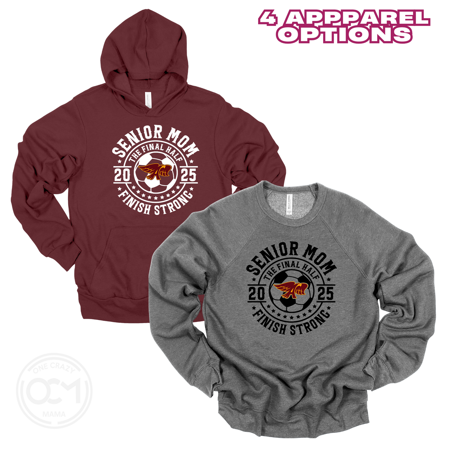 Adult - 4 Bella Apparel Options (Ankeny Hawks Soccer)