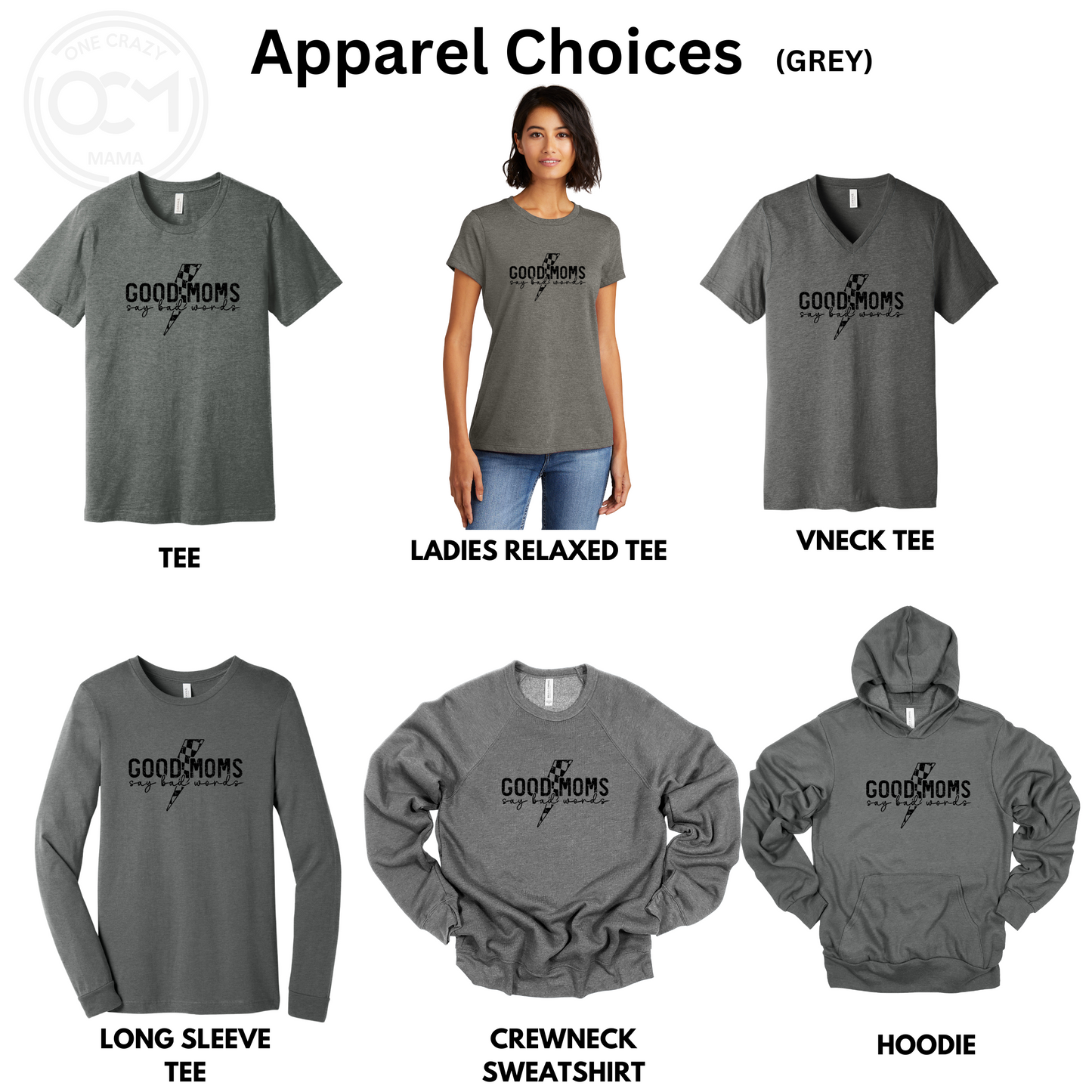 Adult - (6 Bella Apparel Choices) (Good Moms)