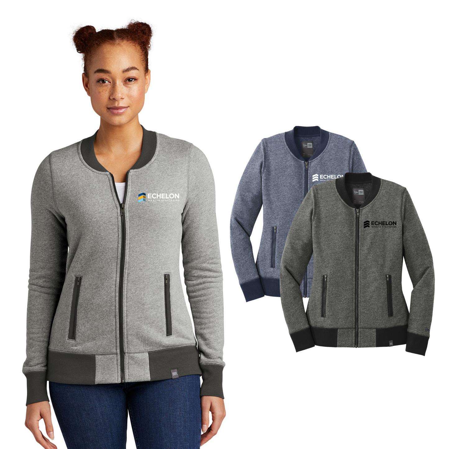 Ladies - New Era - French Terry Full Zip (Echelon)