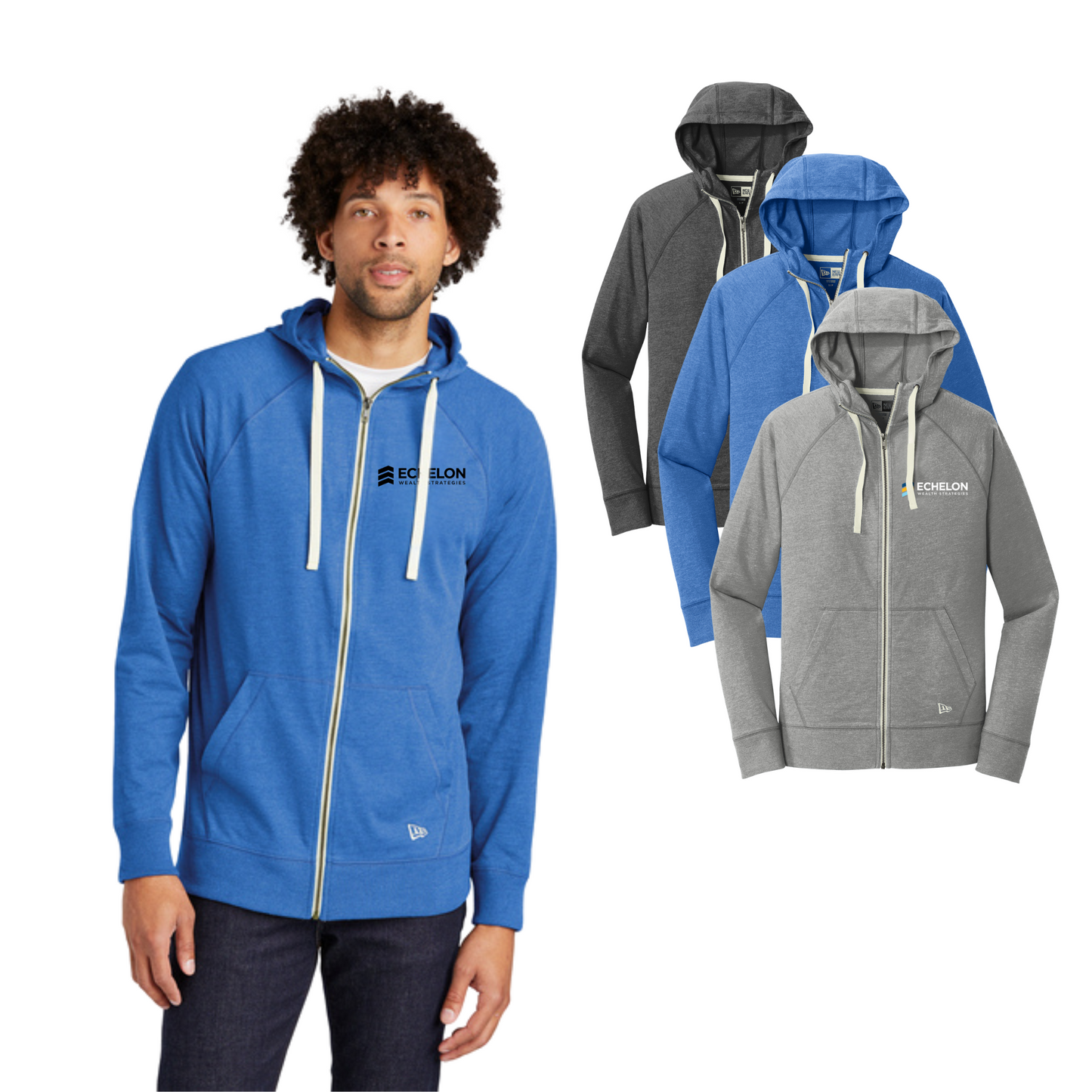 New Era - Sueded Full Zip Hoodie (Echelon)