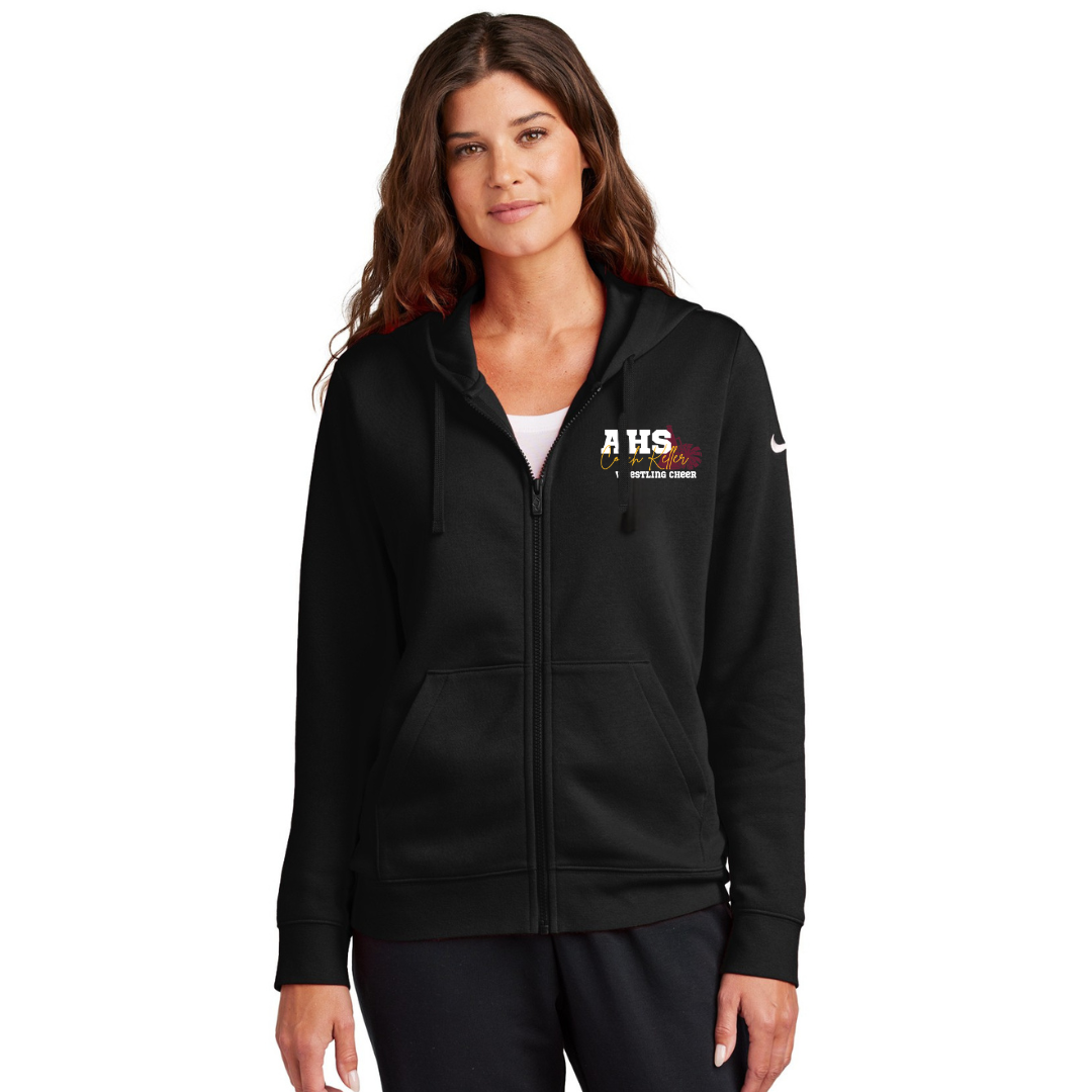 Nike - Ladies Full Zip Hoodie - (Ankeny Hawks Wrestling Cheer)