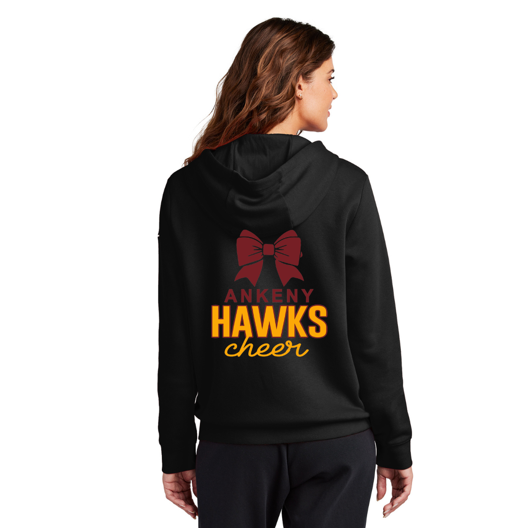 Nike - Ladies Full Zip Hoodie - (Ankeny Hawks Basketball Cheer)