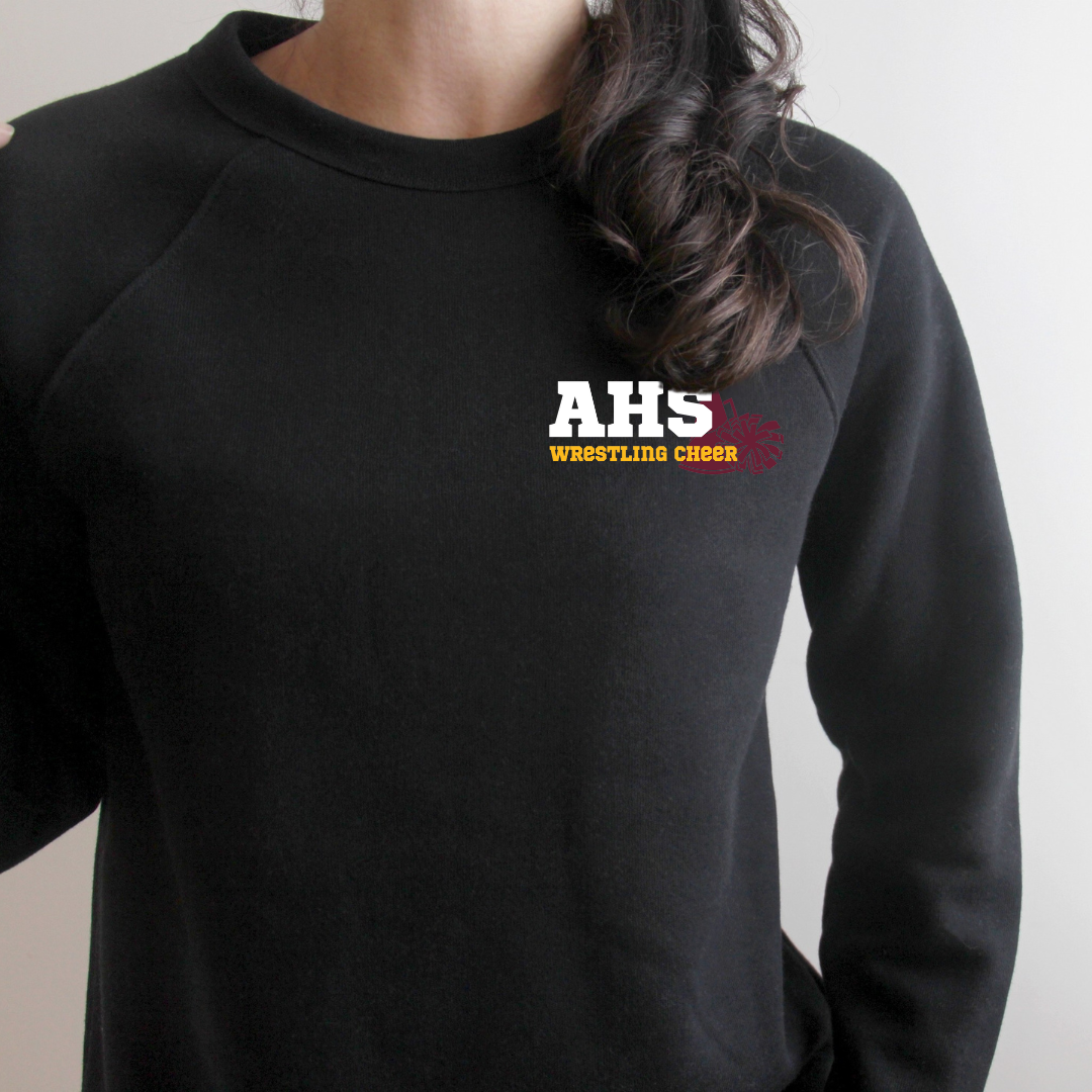 Bella+Canvas - Unisex Crewneck Sweatshirt - (Ankeny Hawks Wrestling Cheer)