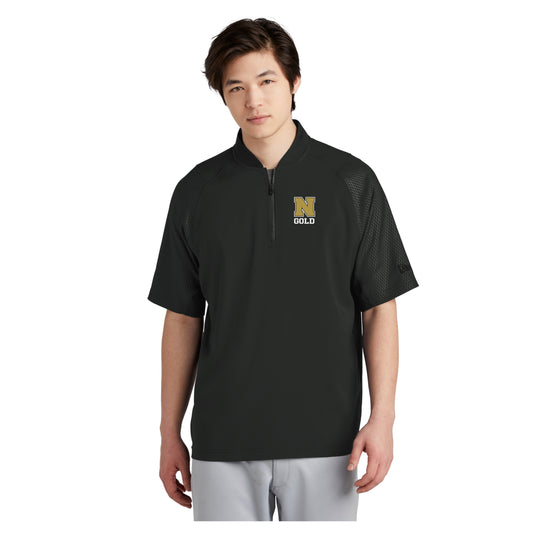 Adult - New Era Cage Short Sleeve 1/4-Zip Jacket - (Nebraska Gold)