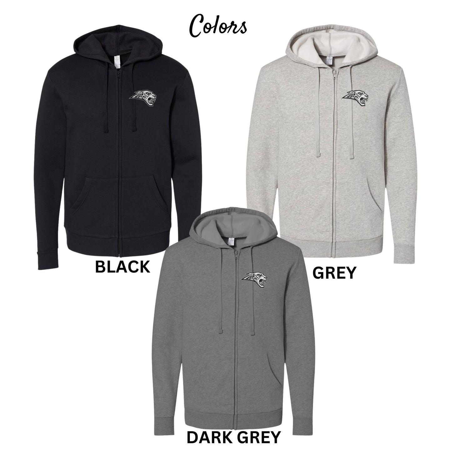 Adult & Youth - Unisex Full Zip Up Hoodie (Centennial Jaguars Collection)