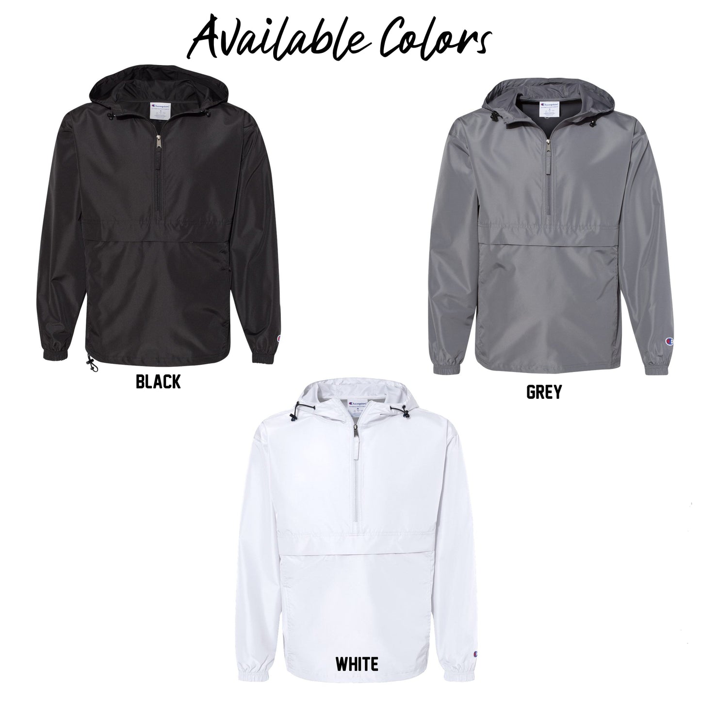 Adult -Champion Packable 1/4 Zip Jacket (ACHS Baseball)