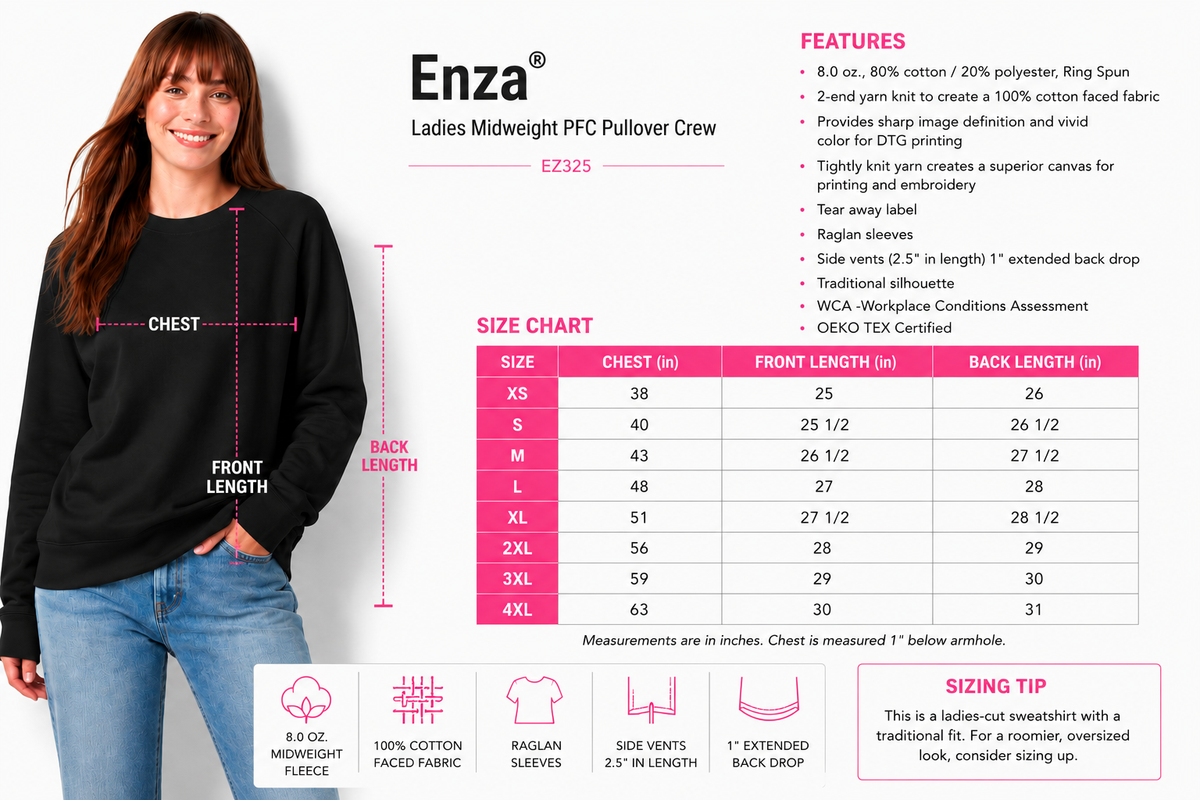 Enza - Ladies Midweight Crew (Ankeny Medical Park)