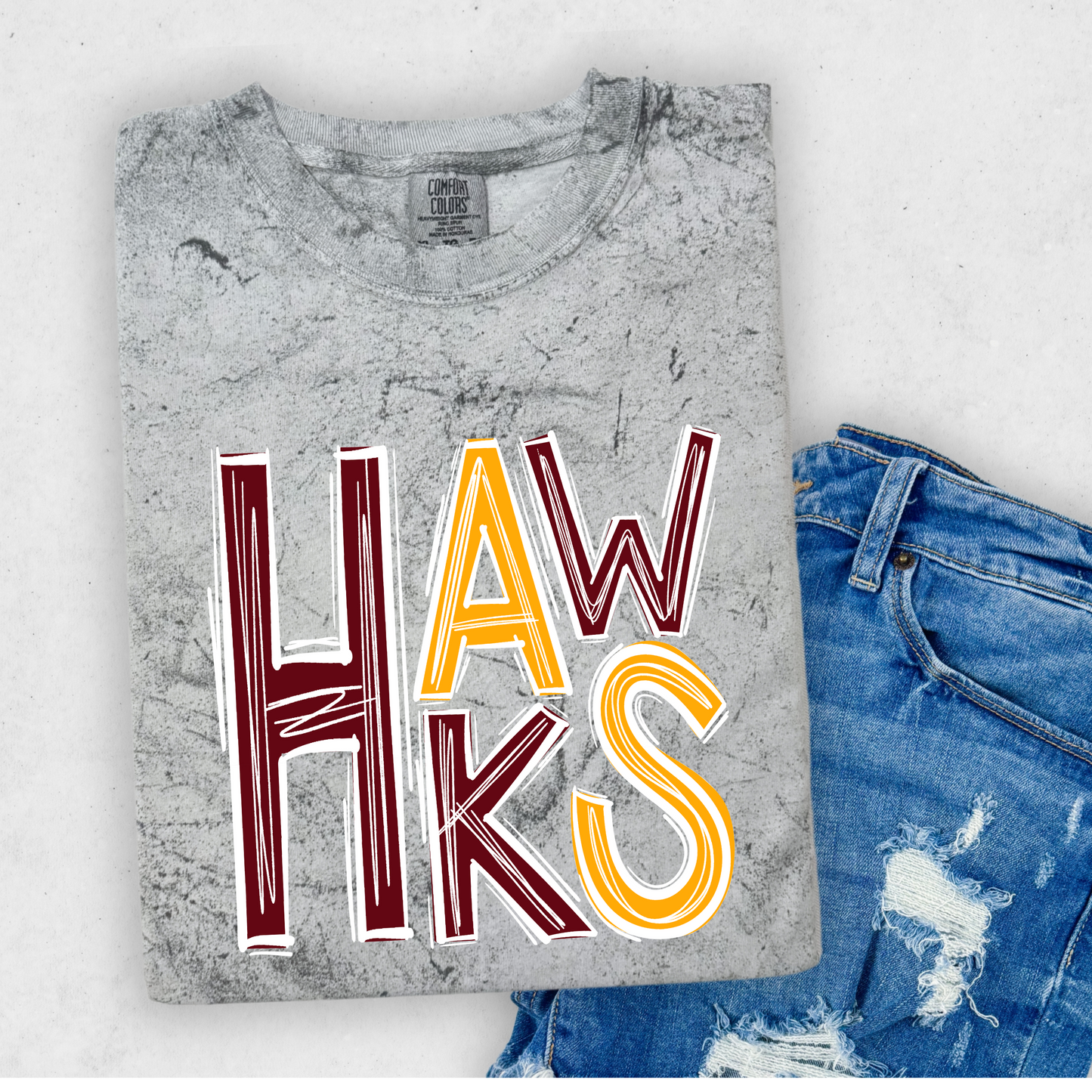 Adult & Youth - Unisex Colorblast Tee (Ankeny Hawks Collection)