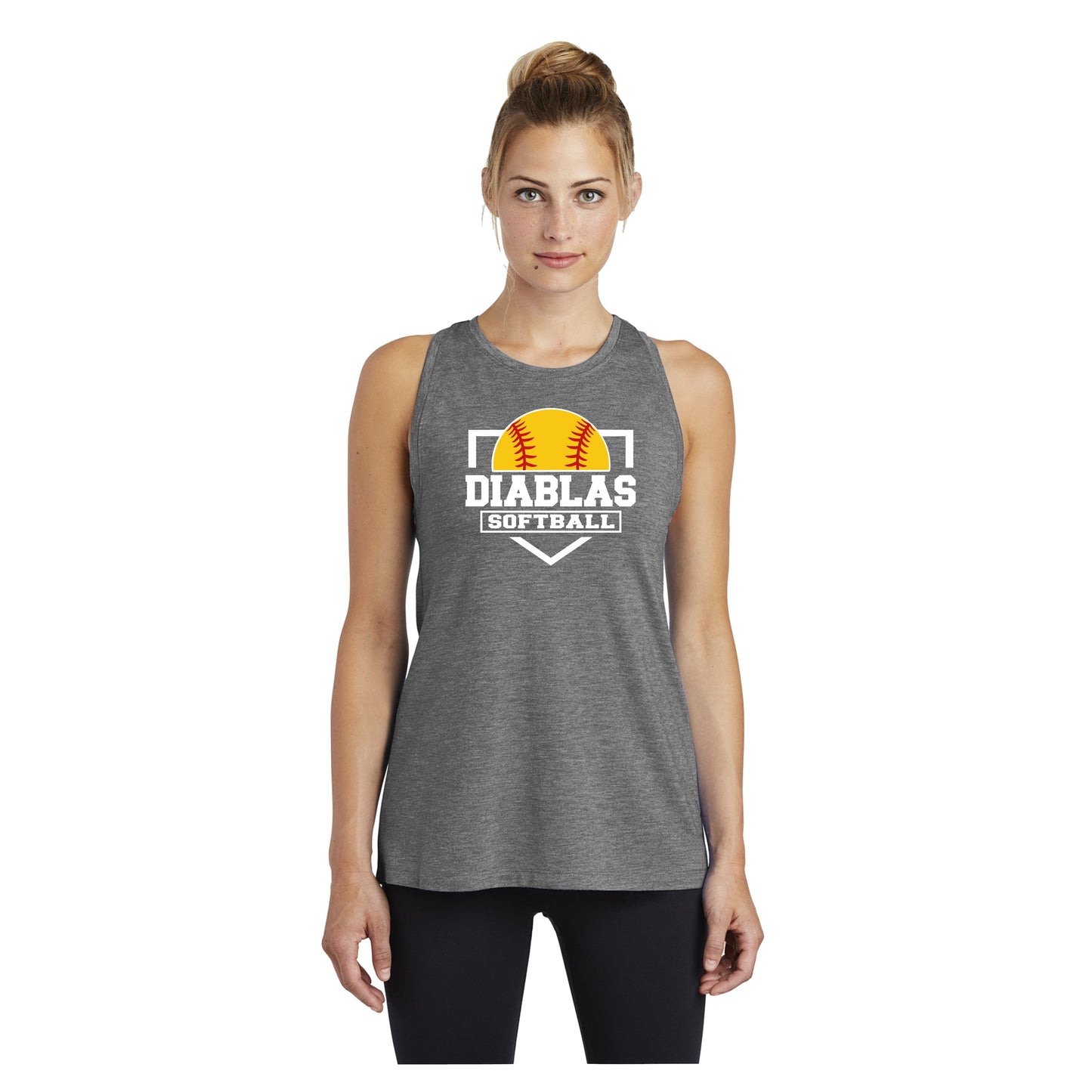 Ladies - PosiCharge® Tri-Blend Wicking Tank (Diablas)