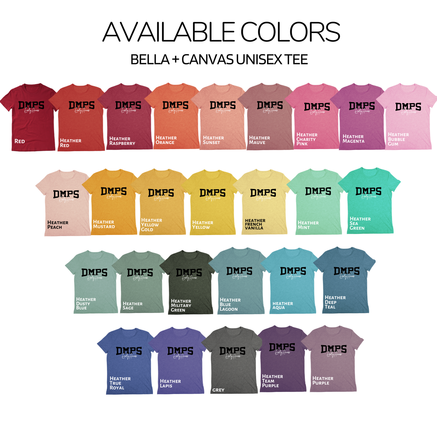 Unisex - Bella Cotton/Poly Tee - (DMPS Early Access)