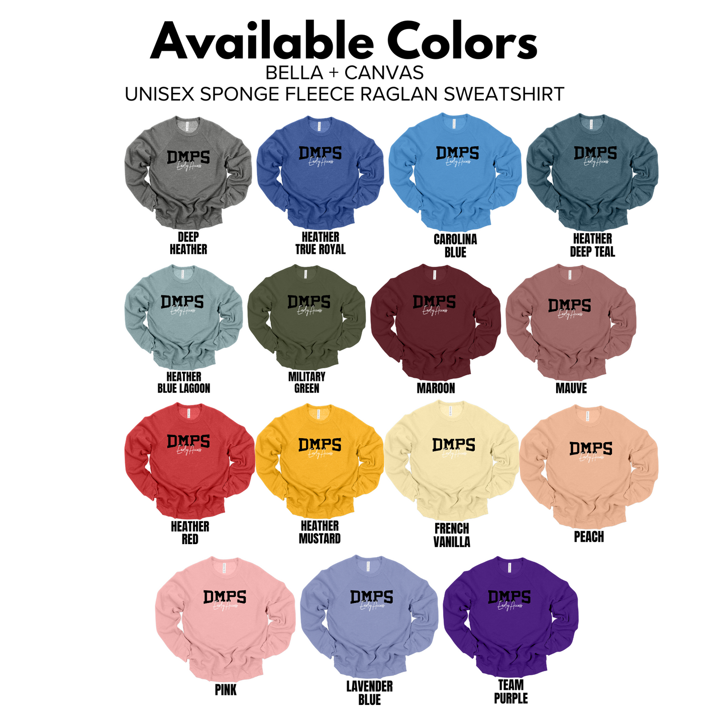 Unisex - Bella Crewneck Sweatshirt - (DMPS Early Access)