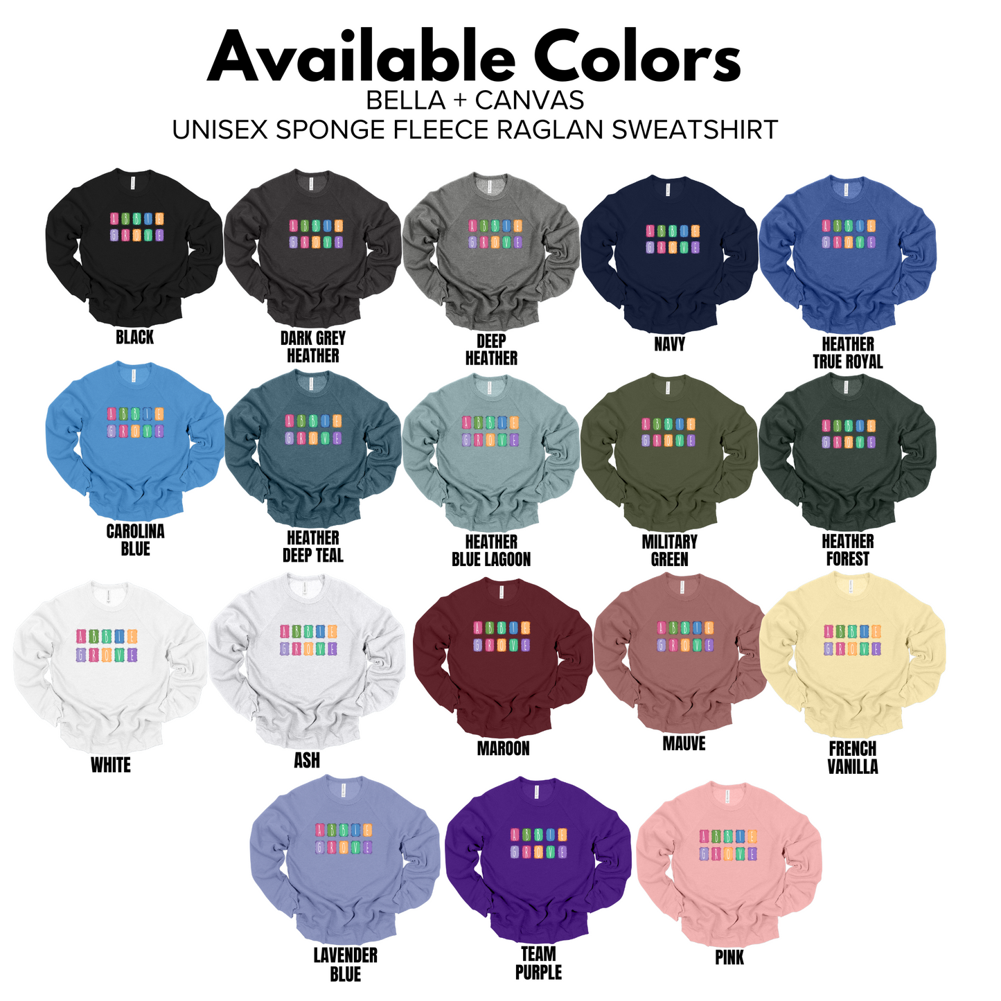 Bella+Canvas -Unisex Crewneck Sweatshirt (Abbie Grove Elementary)