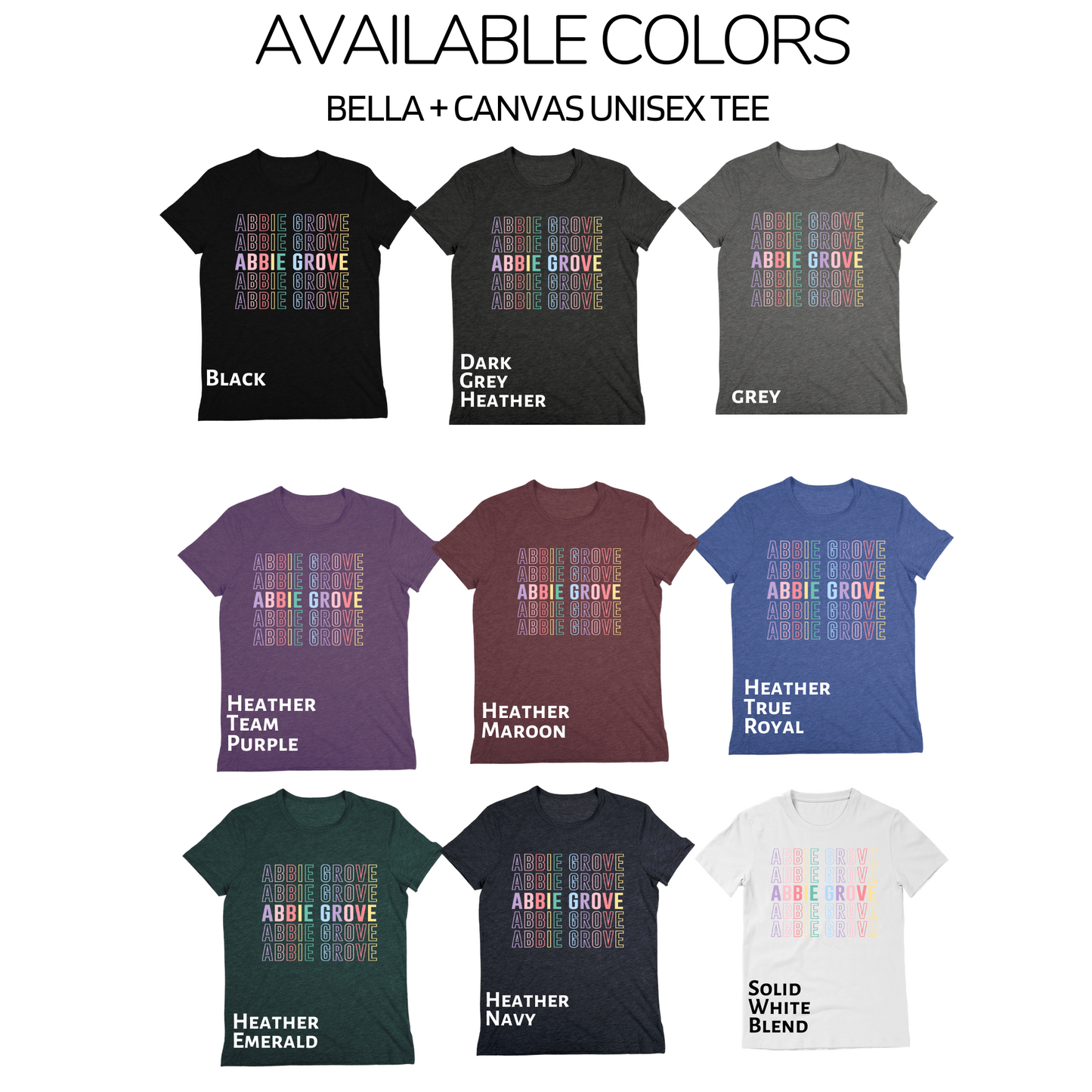 Bella+Canvas - Unisex Tee (Abbie Grove Elementary)
