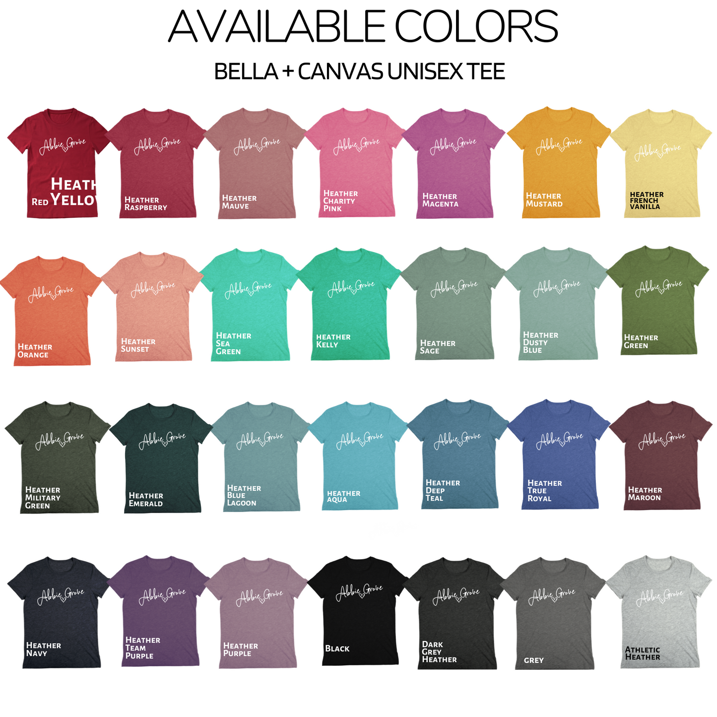 Bella+Canvas - Unisex Tee (Abbie Grove Elementary)