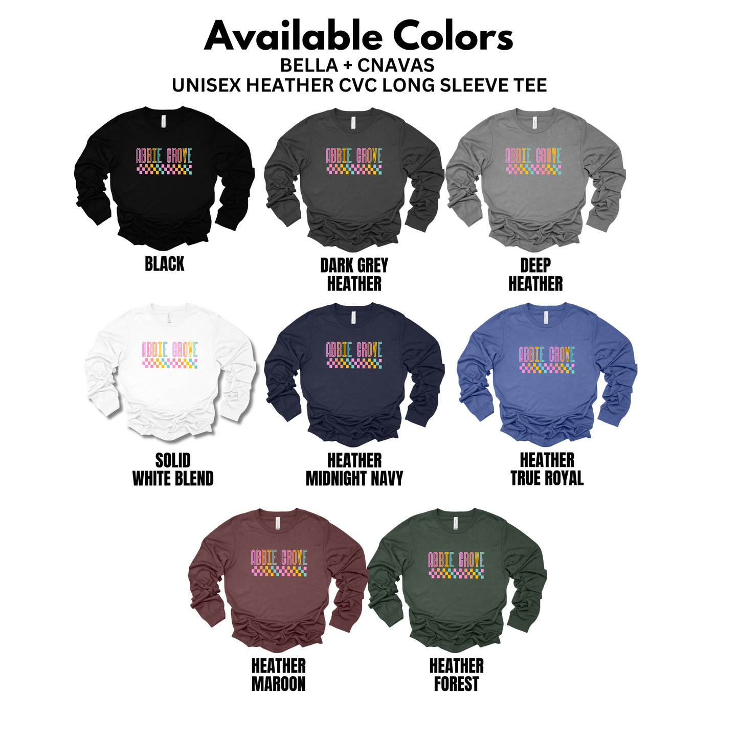 Bella+Canvas - Unisex Long Sleeve Tee -(Abbie Grove Elementary)