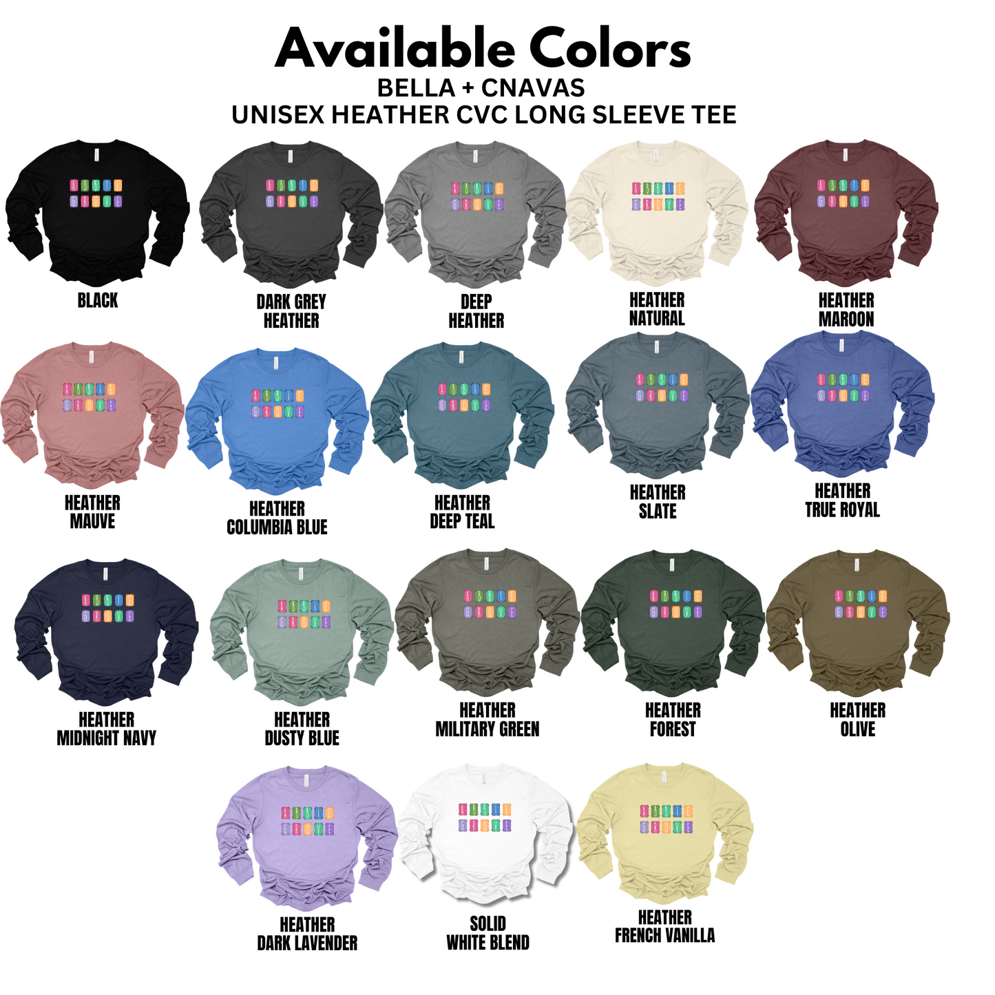 Bella+Canvas - Unisex Long Sleeve Tee -(Abbie Grove Elementary)