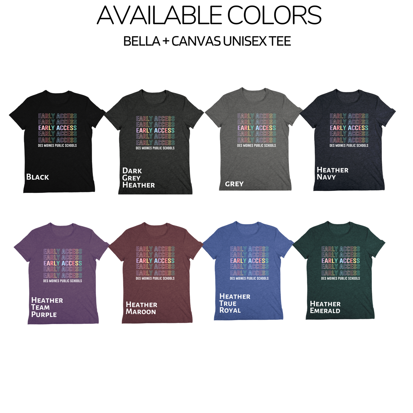 Unisex - Bella Cotton/Poly Tee - (DMPS Early Access)