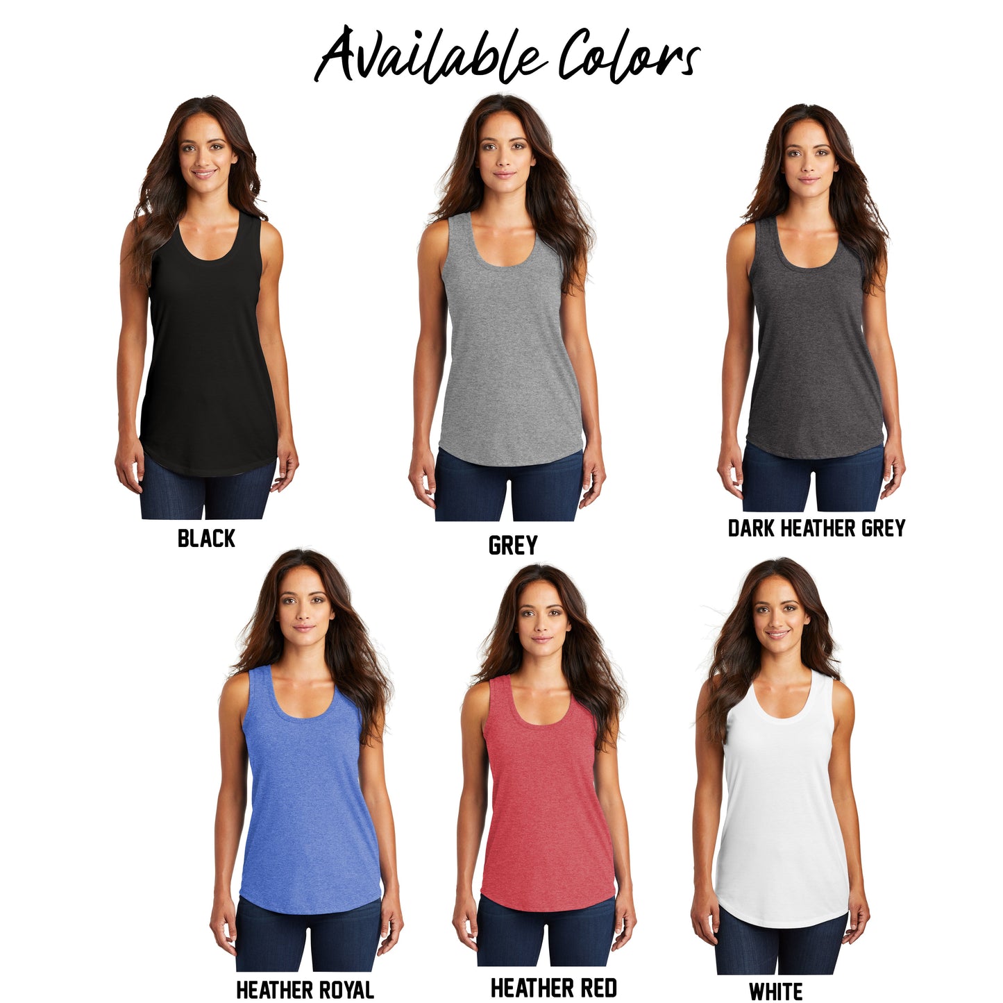 Ladies - District Racerback Tank - (Ankeny Generals Baseball)