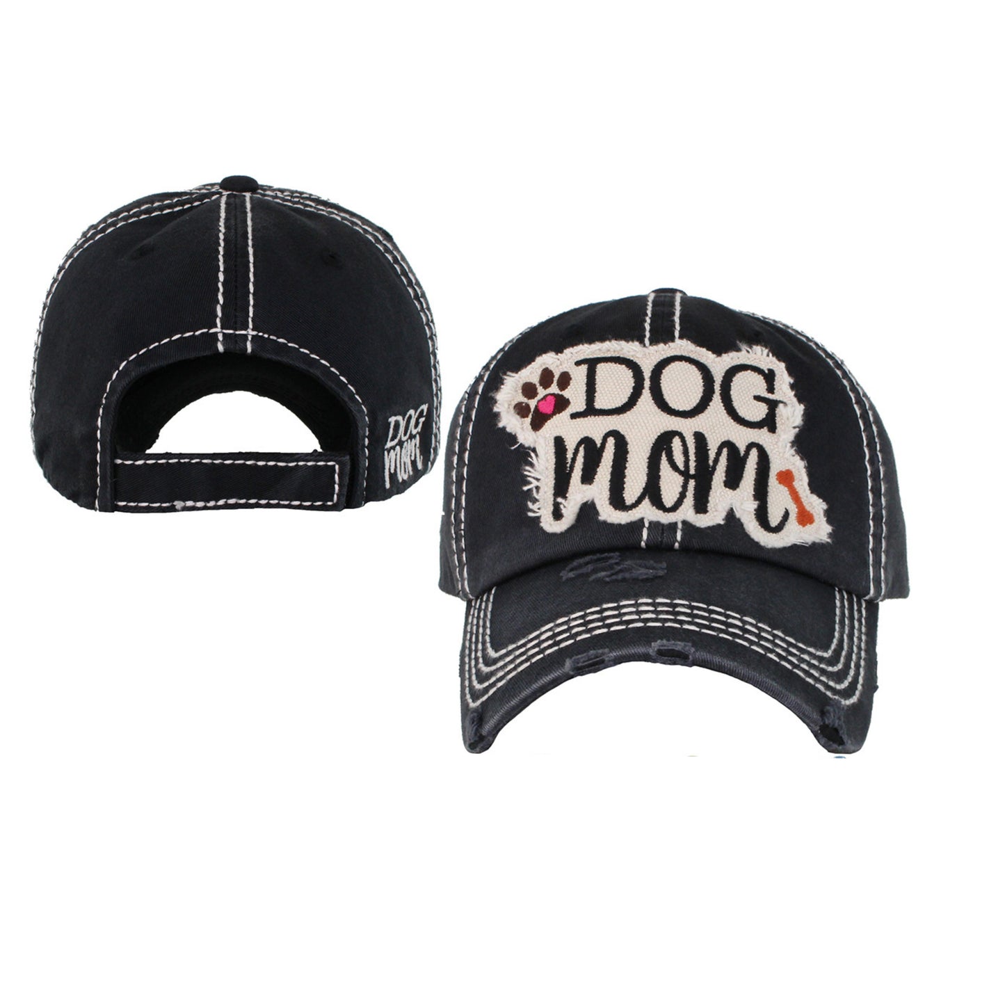 DOG MOM WASHED VINTAGE BALLCAP