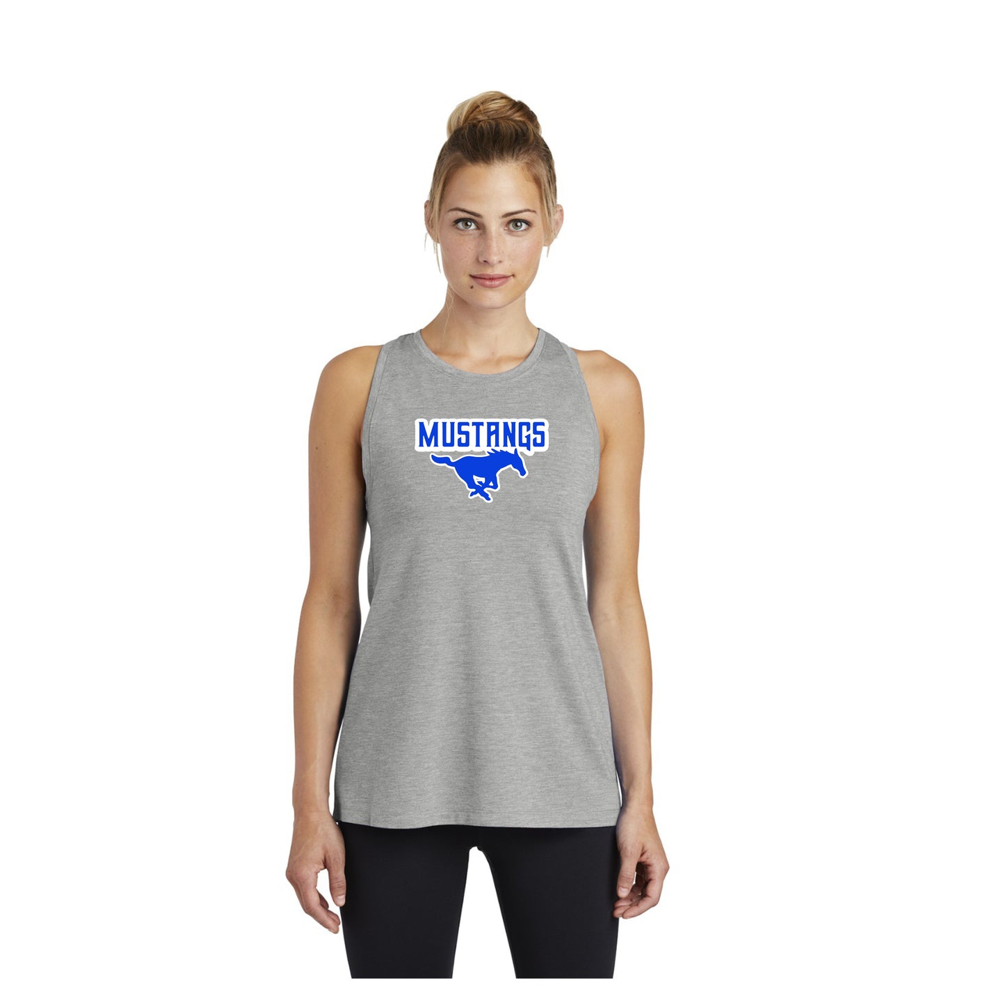 Ladies -  Sport Tek Racerback Tank (Ankeny Mustangs Baseball)