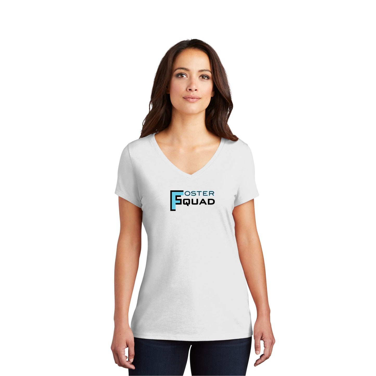 Ladies - District Vneck Tee - (Foster Squad)