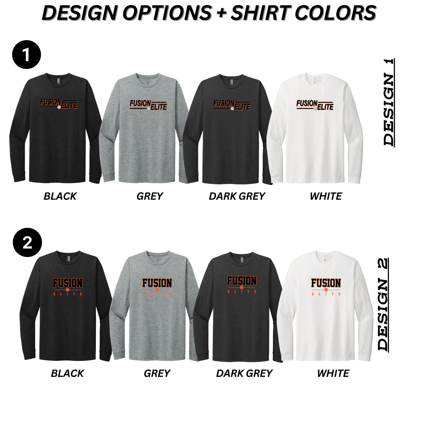 Adult & Youth - Next Level Long Sleeve Cotton/Poly Tee- (Fusion Elite)