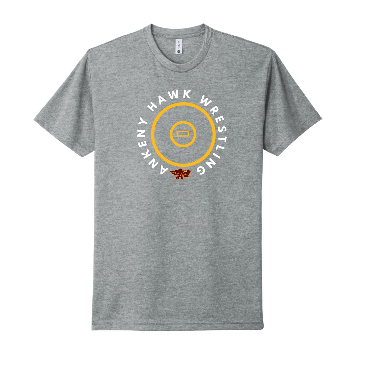 Adult - Unisex Cotton/Poly Tee (Ankeny Hawks Wrestling)
