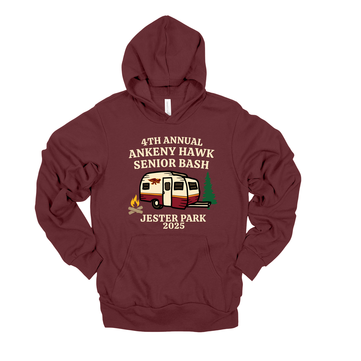 Bella + Canvas - Unisex Hoodie (Ankeny Hawk Senior Bash)
