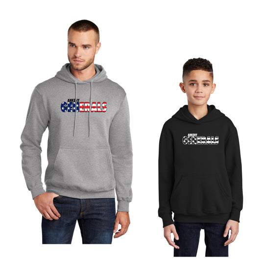 Adult & Youth - Port & Co Hoodie or Crewneck- (Ankeny Generals Baseball)