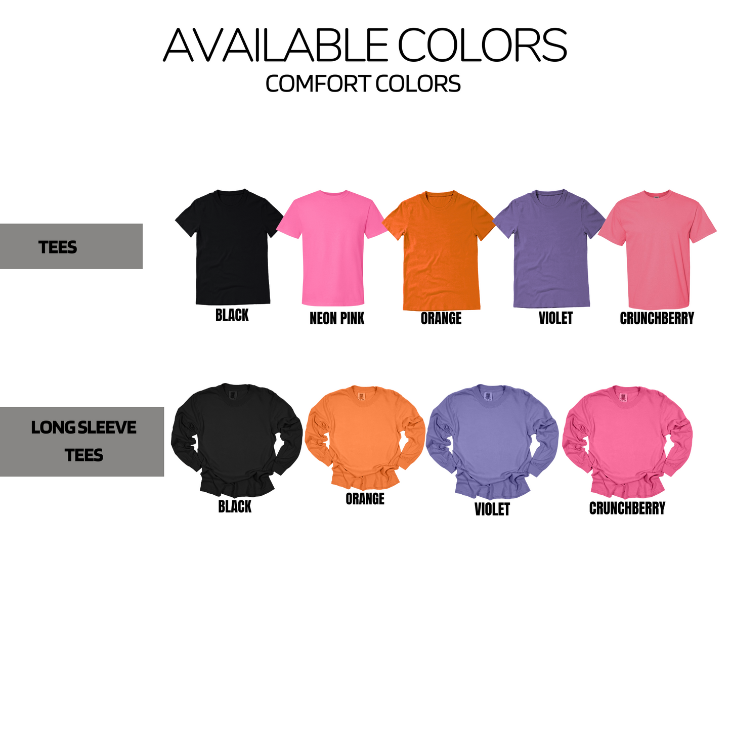 Adult - Fluffy Ghost Patch Tees (Comfort Colors)