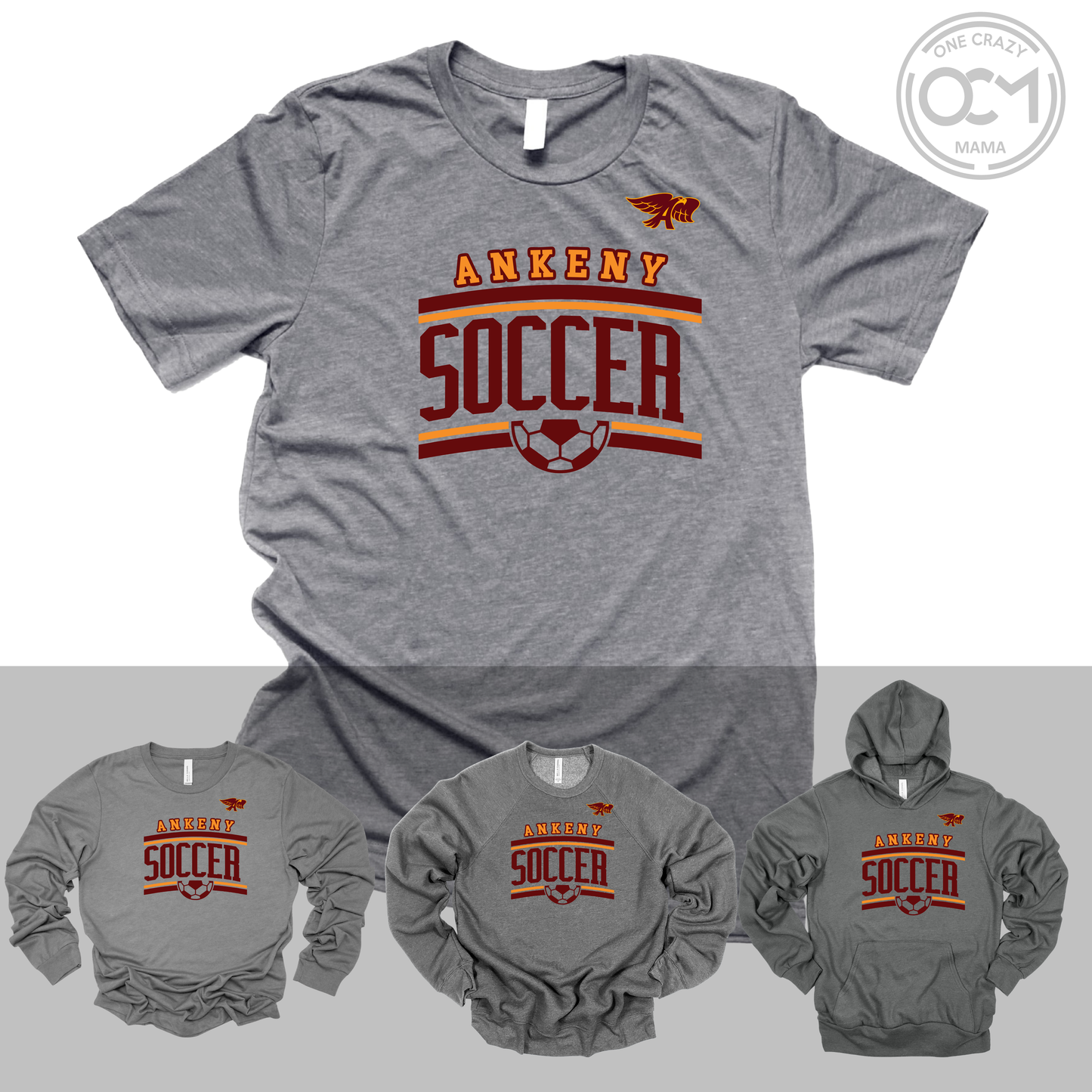 Adult - Multiple Apparel Options (Ankeny Hawks Soccer)