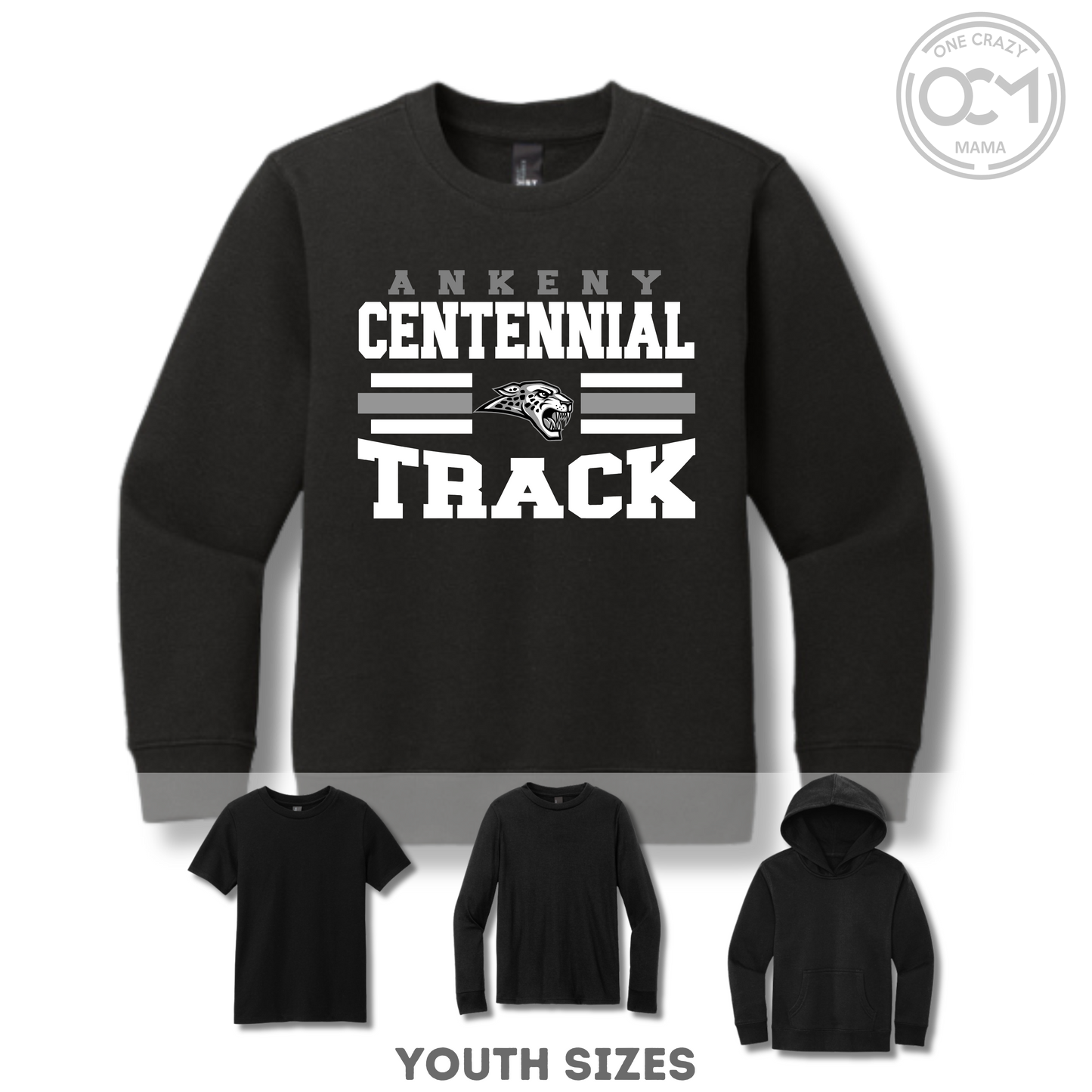 Youth - Multiple Apparel Options (Centennial Jaguars Track & Field)