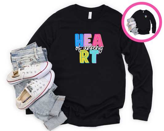 Unisex Long Sleeve Tee (Heart of Ankeny)