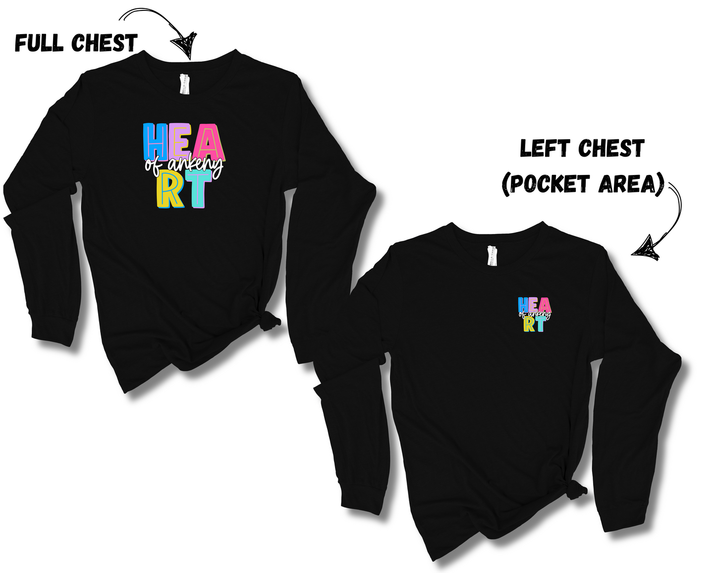 Unisex Long Sleeve Tee (Heart of Ankeny)