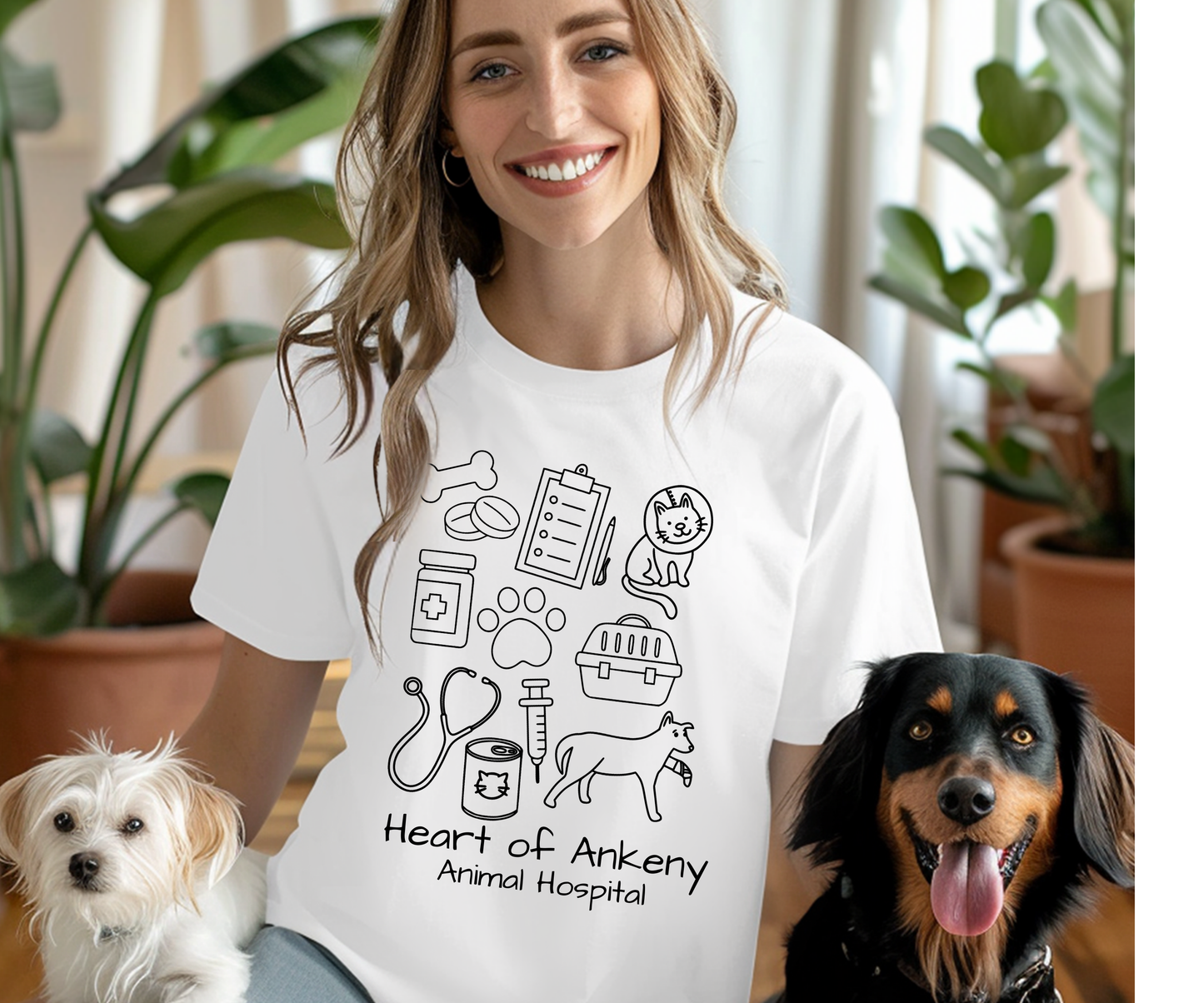 Unisex Cotton/Poly Tee (Heart of Ankeny)