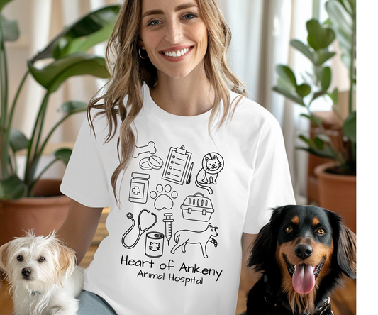 Unisex Cotton/Poly Tee (Heart of Ankeny)
