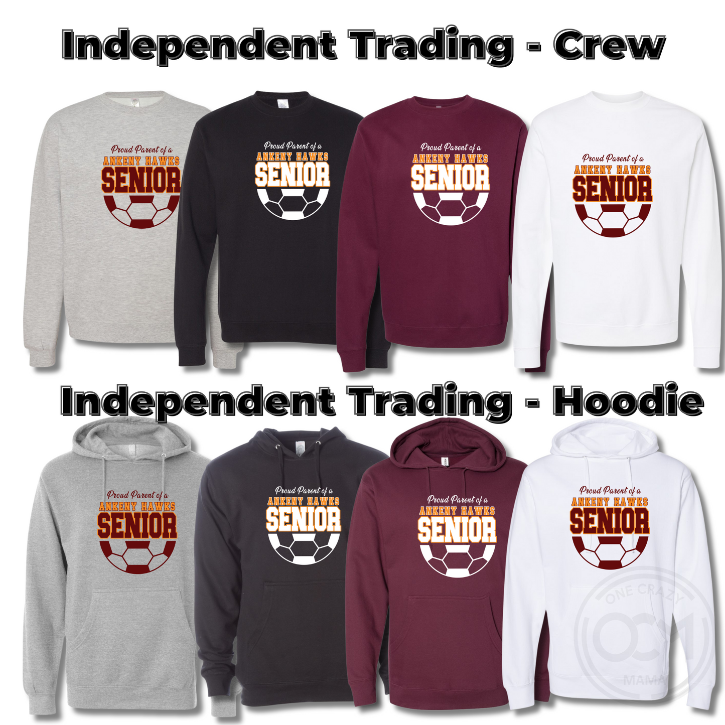 Adult - PICK YOUR APPAREL (Ankeny Hawks Soccer)