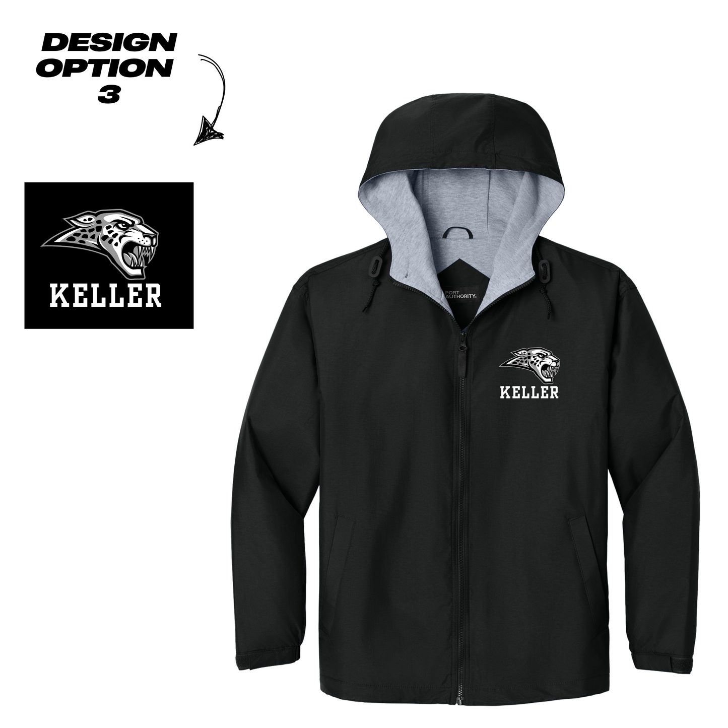 Adult & Youth - Sideline Full Zip Lined Jacket - (Centennial Jaguar Soccer)