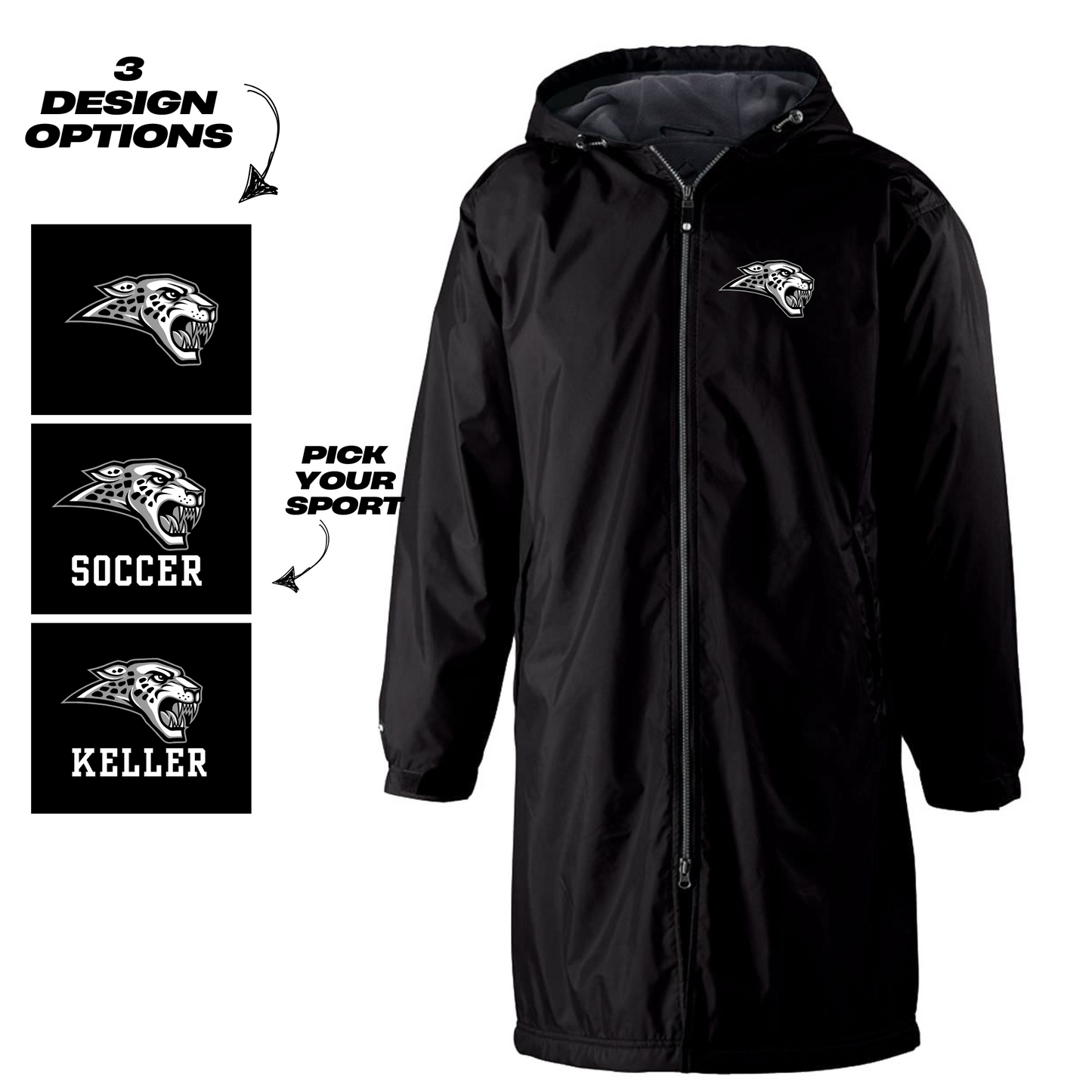 Adult - Conquest Full Zip Jacket - (Centennial Jaguar Soccer)