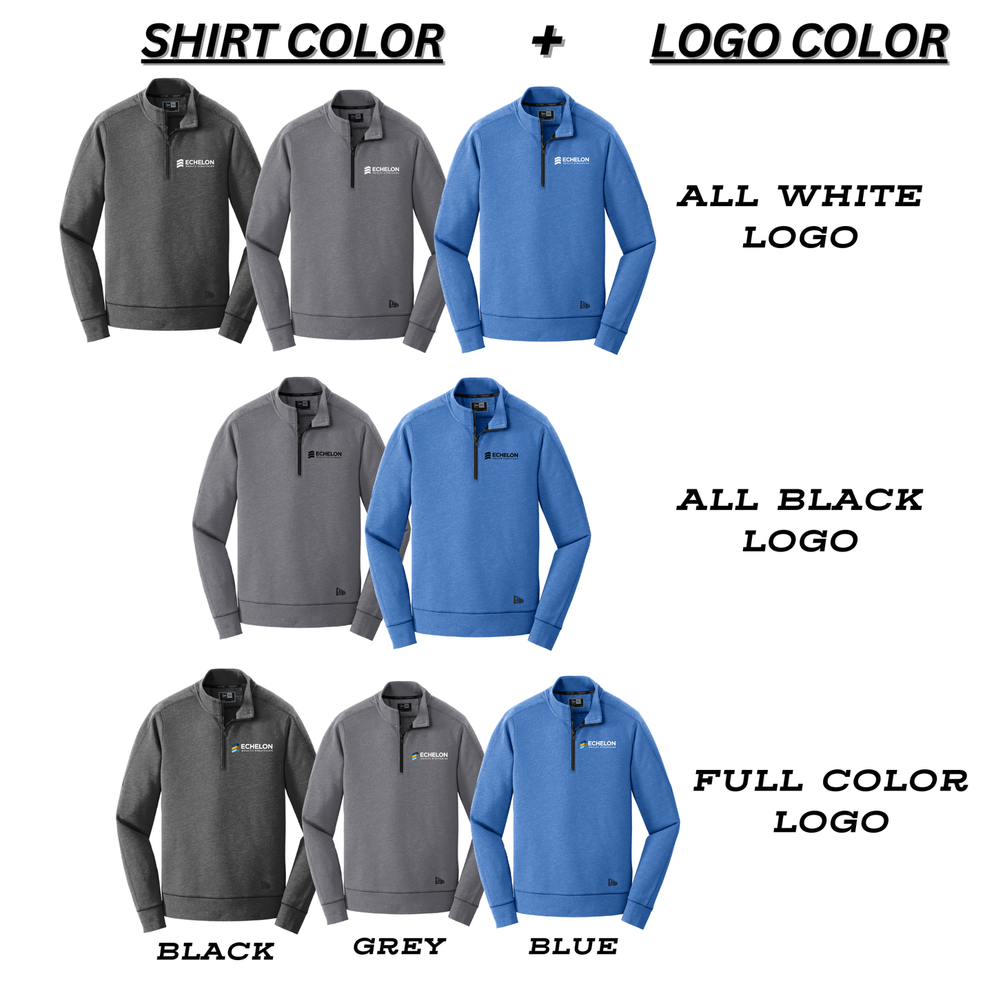 New Era - Triblend Fleece 1/4 Zip (Echelon)