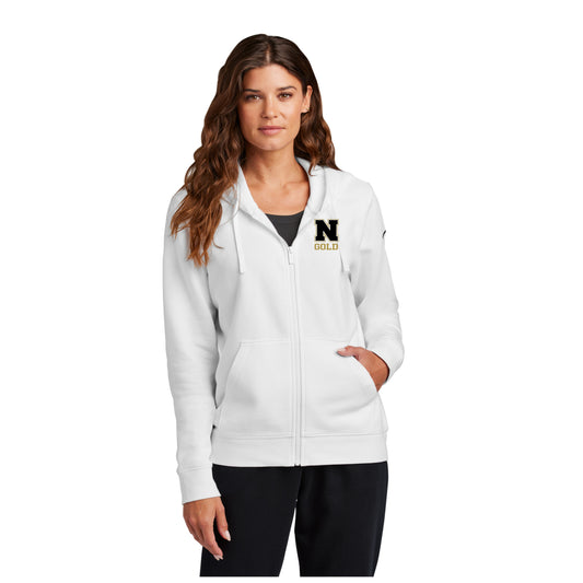 Ladies - Nike Zip up Hoodie - (Nebraska Gold)