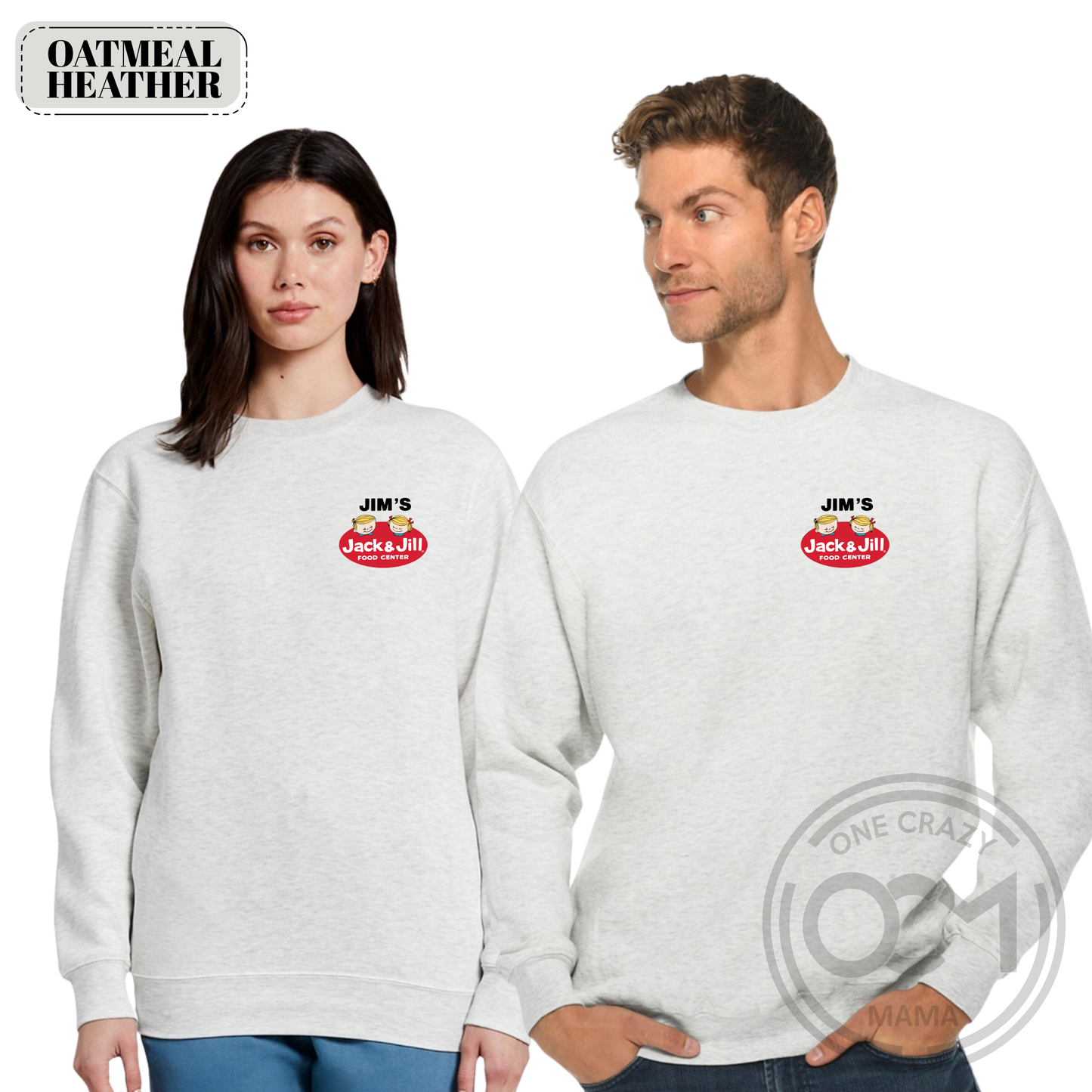 Adult - District Premium Crewneck Sweatshirt (Jim's Jack & Jill)