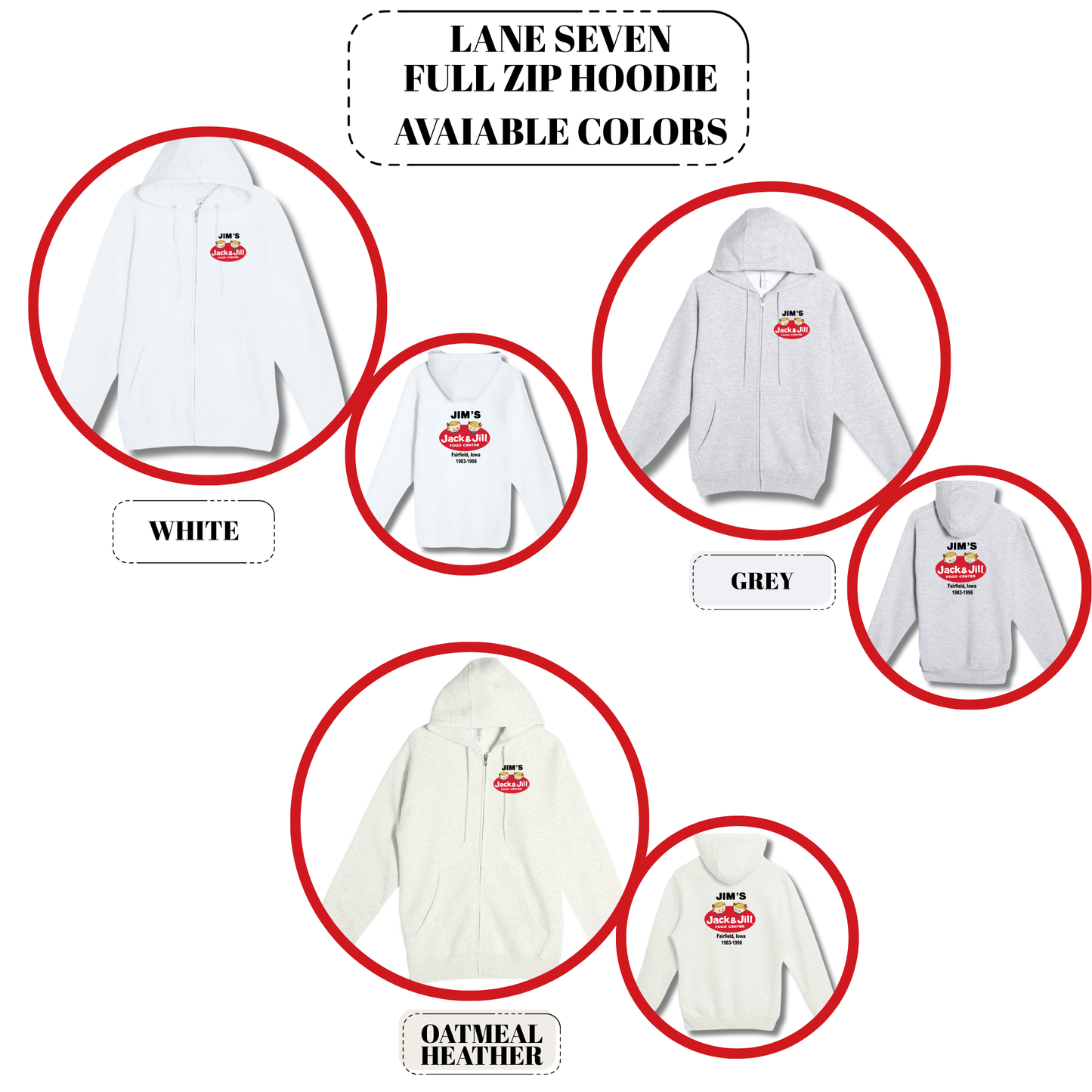 Adult - District Premium Full Zip Hoodie (Jim's Jack & Jill)