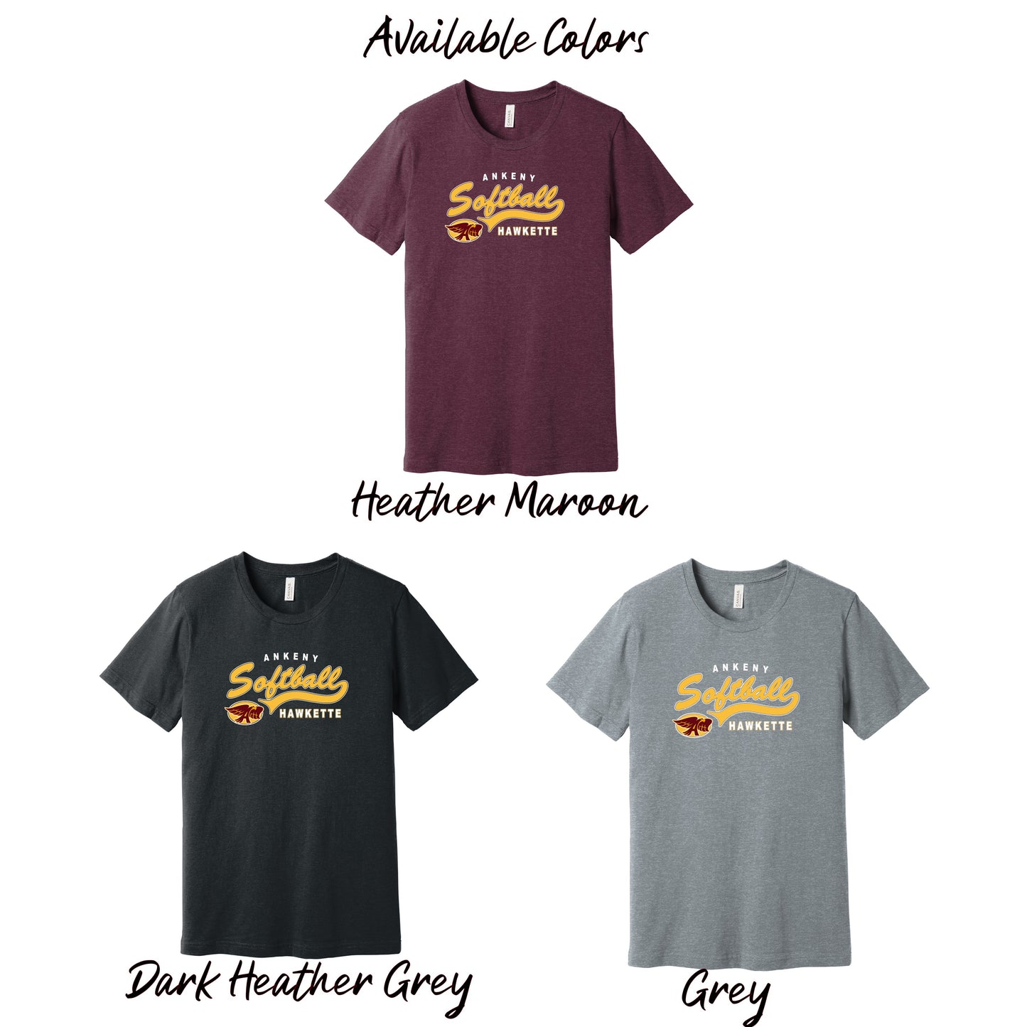 Adult & Youth - Next Level Unisex Tee (Ankeny Hawkette Softball)