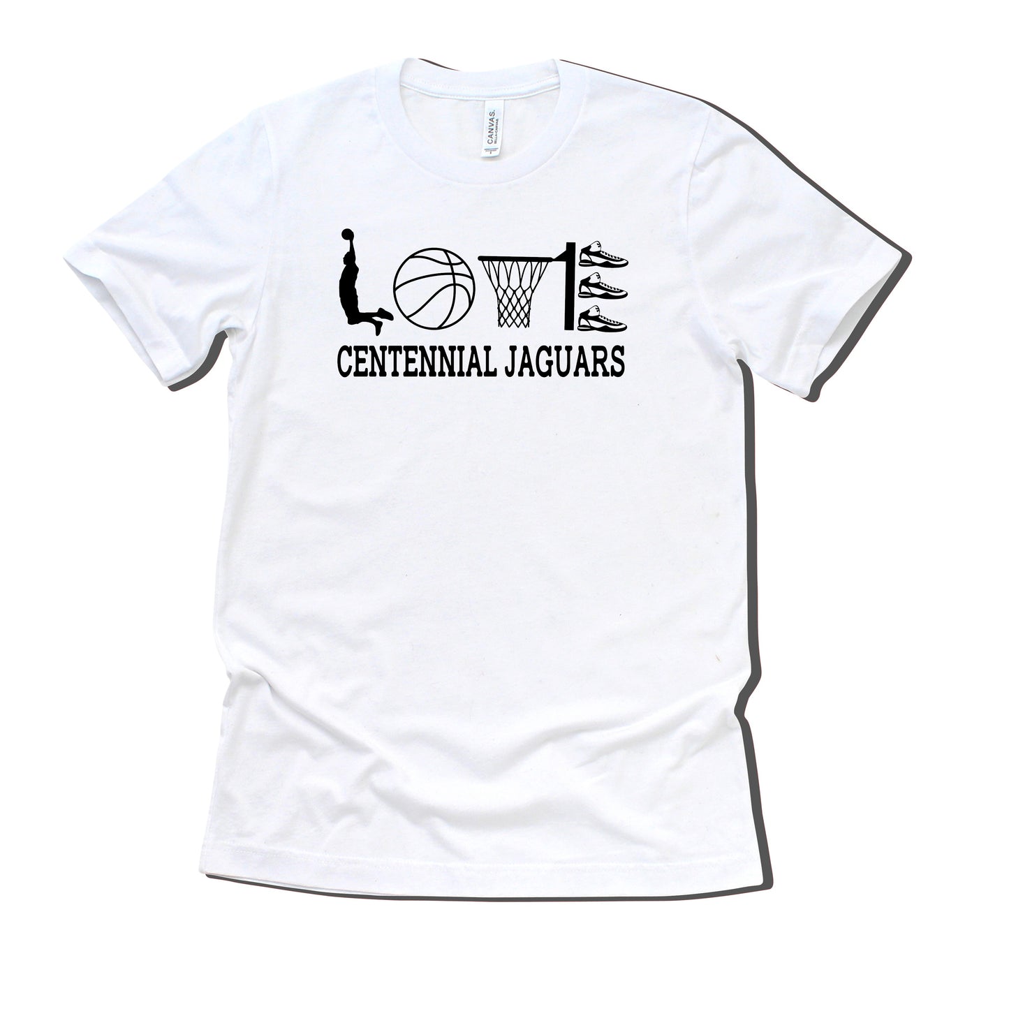 Adult & Youth - Bella Cotton/Poly Tee - (Centennial Jaguar Basketball)