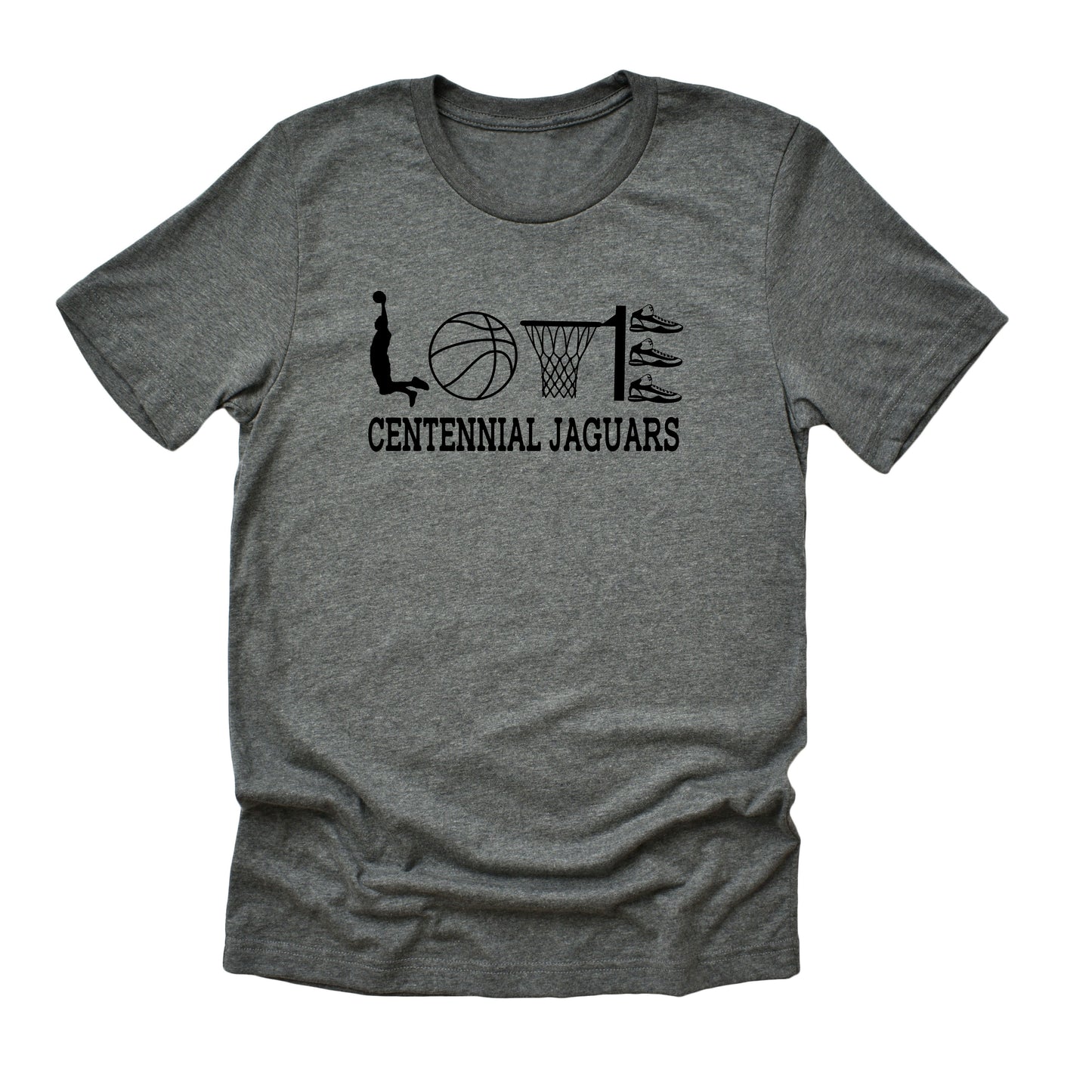 Adult & Youth - Bella Cotton/Poly Tee - (Centennial Jaguar Basketball)