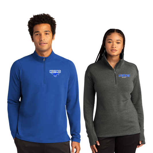 Adult & Ladies - Sport Tek Flex Fleece 1/4 zip - (Ankeny Mustangs Baseball)