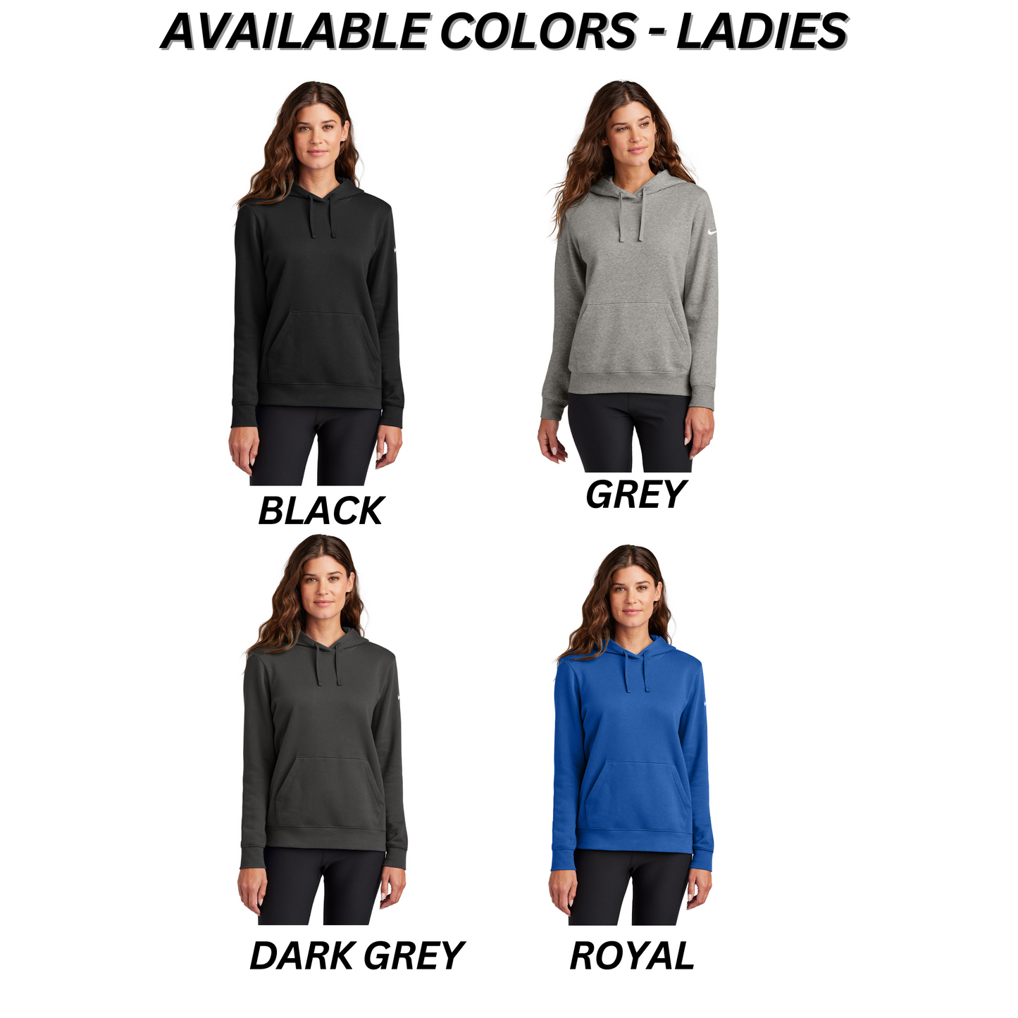 Adult & Ladies - Nike Club Pullover Fleece Hoodie - (Ankeny Mustangs Baseball)