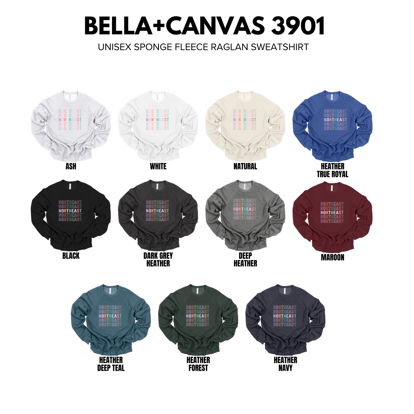 Bella+Canvas -Unisex Crewneck Sweatshirt (NE Elementary Staff)