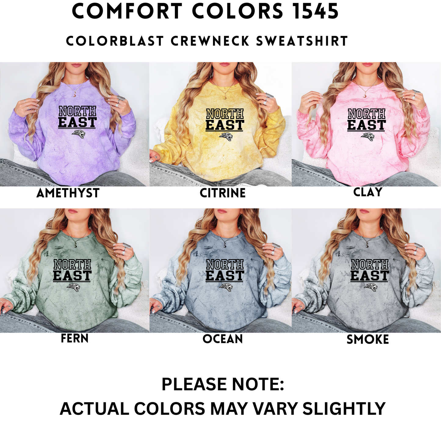 Comfort Colors - Unisex Colorblast tee & Crewneck (NE Elementary Staff)